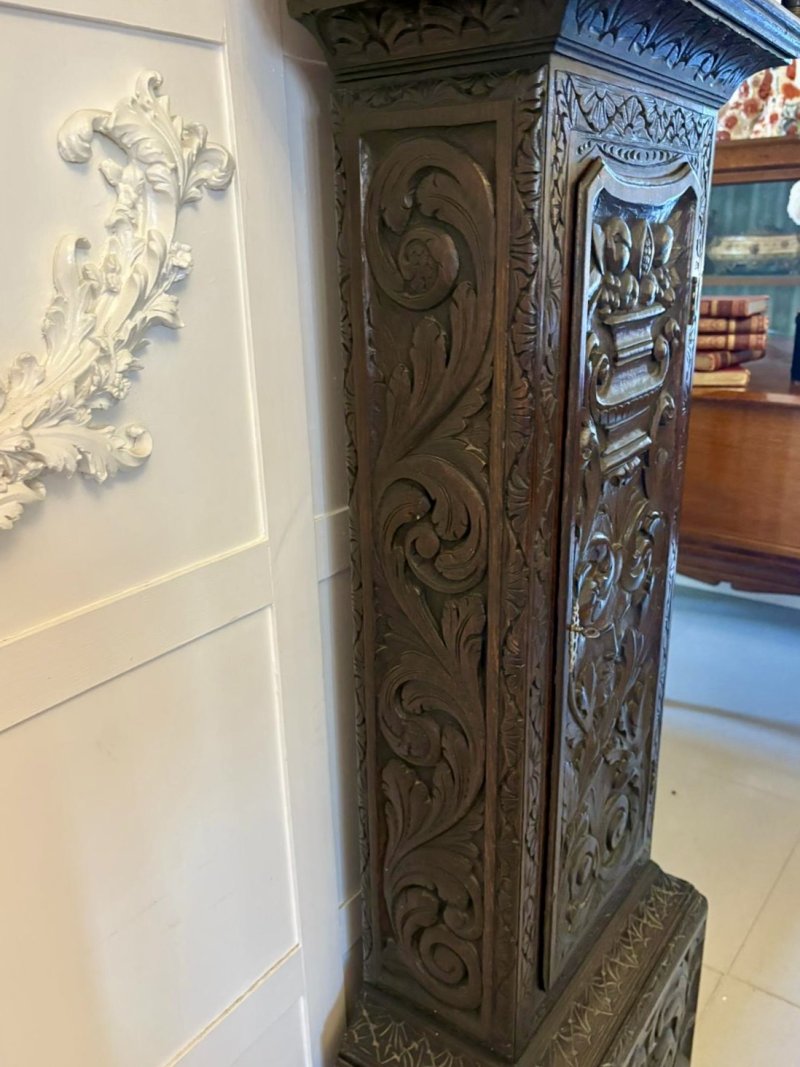 Outstanding Quality 18th Century Oak Longcase Clock - Image 6